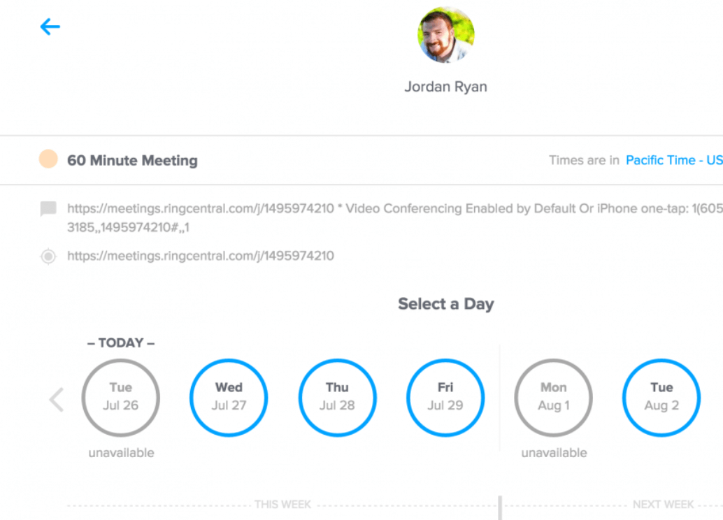 Calendly Meeting Tool