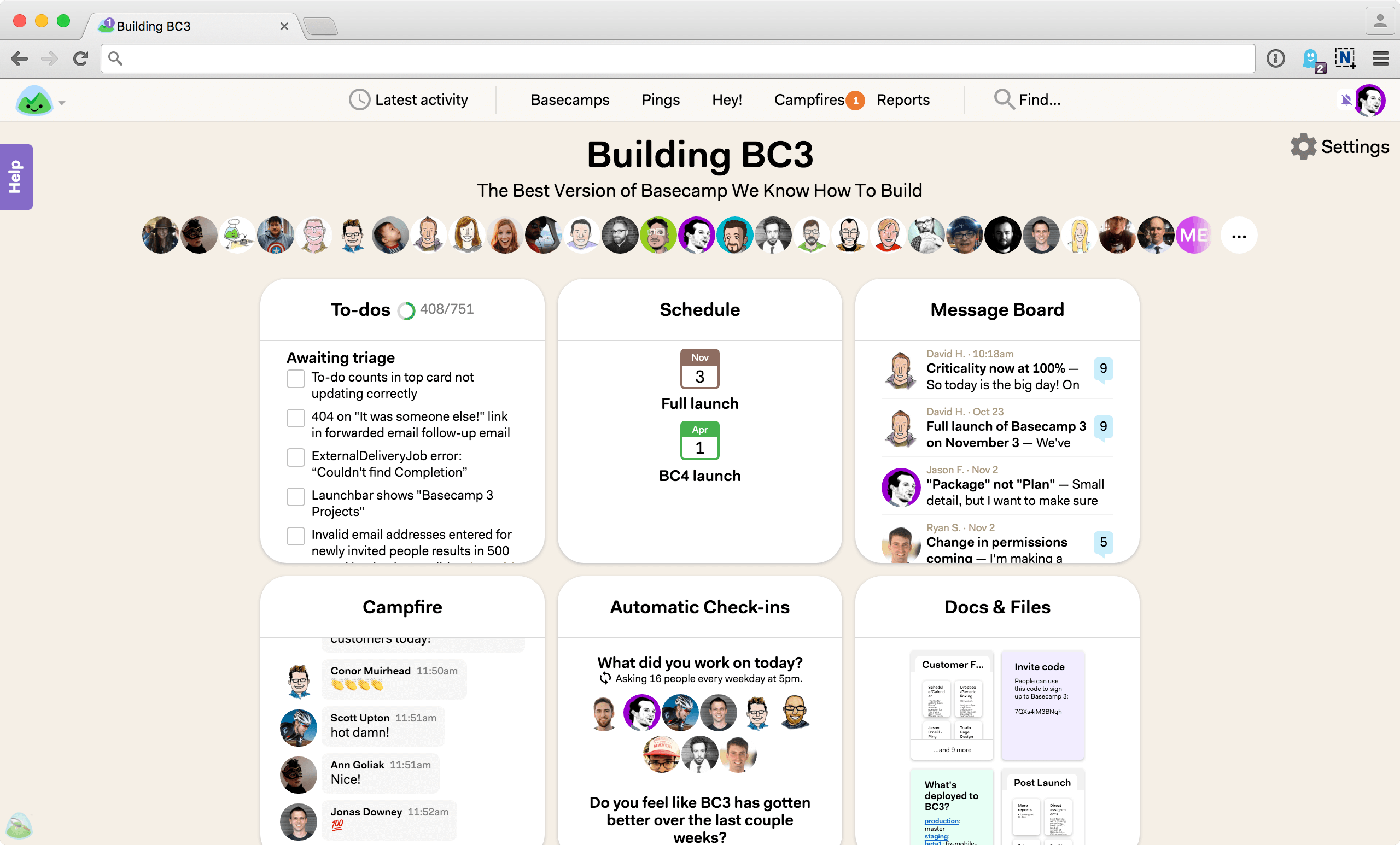 Basecamp: Project management software, online collaboration