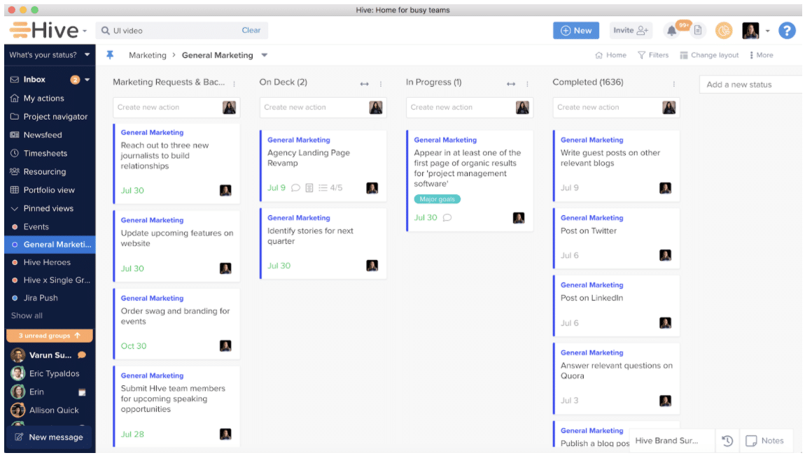 Hive Kanban View