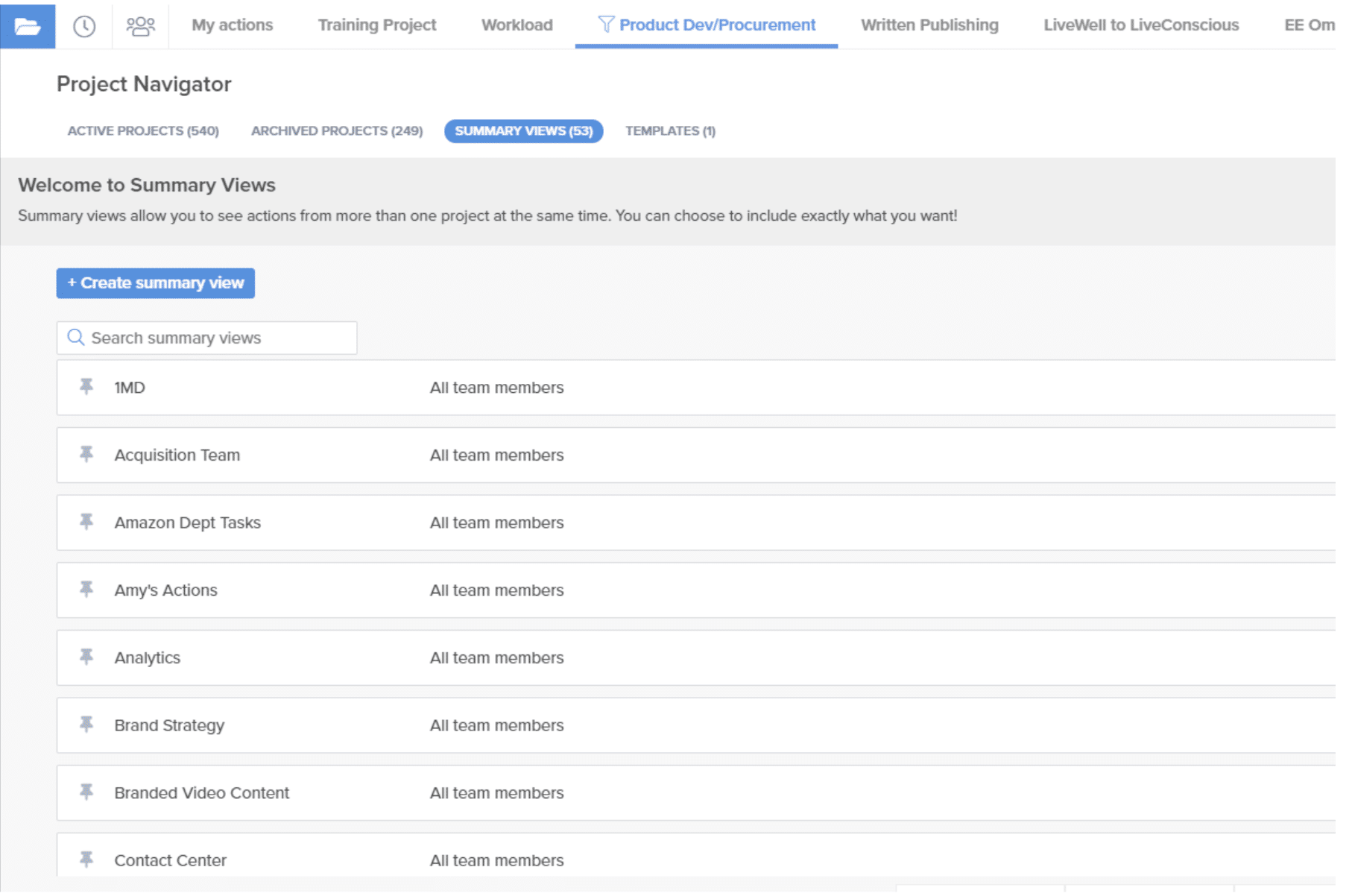 Summary View Scale Tech