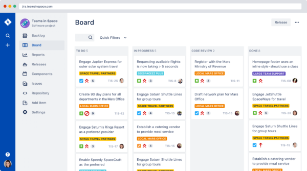 jira project management board