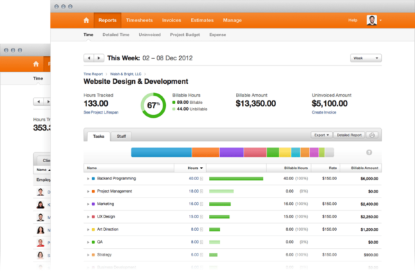 harvest time tracking