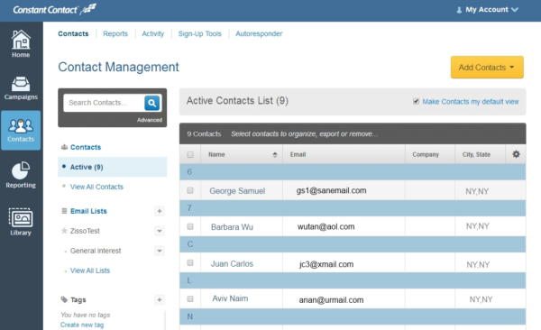 Constant Contact Campaign Management Tools