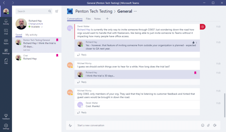 microsoft teams chat history file