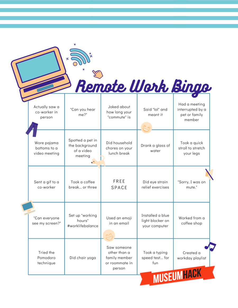 remote work bingo template