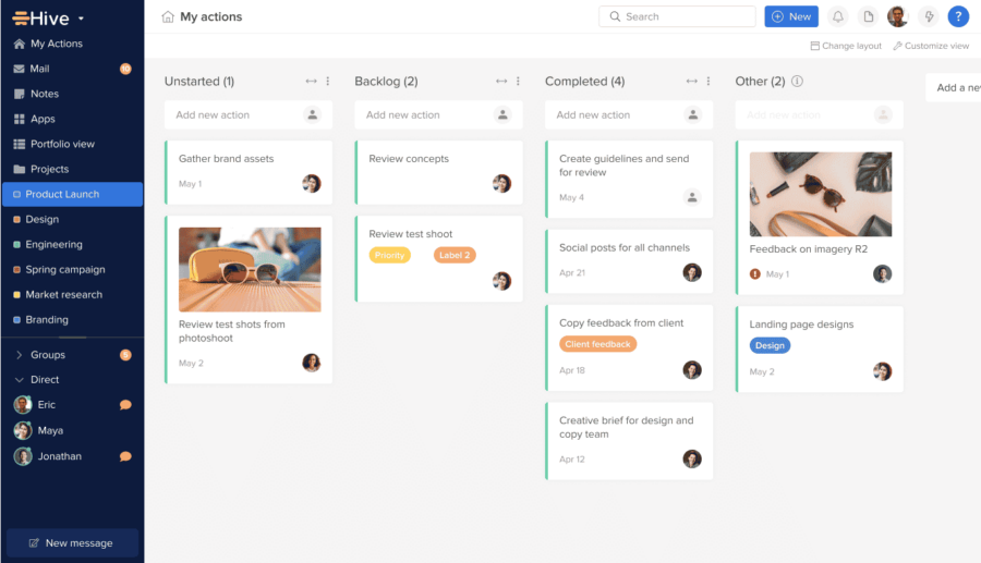 Hive Kanban View 