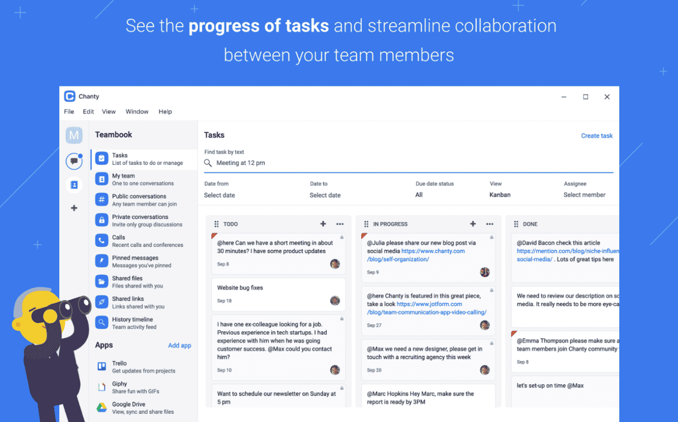 Chanty task management software