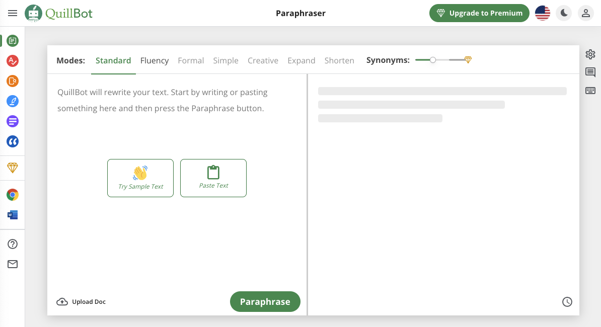 quillbot AI paraphrase tool