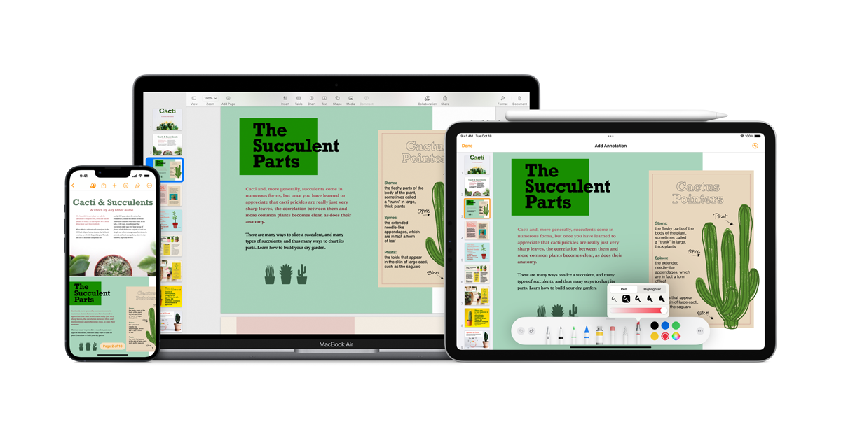 apple pages - google docs alternative