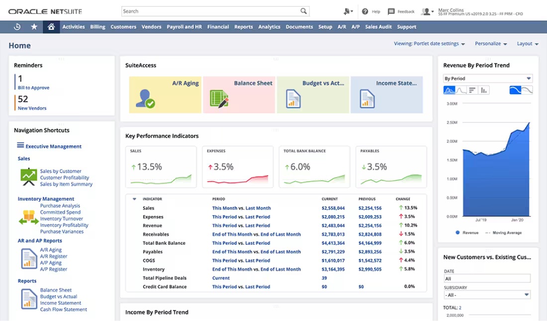 oracle netsuite enterprise resource planning system