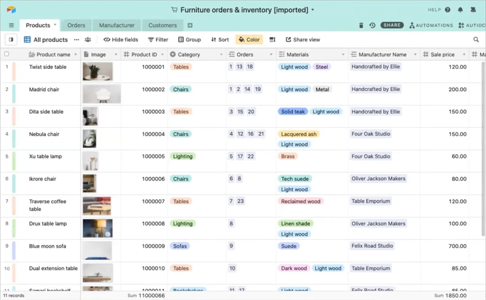 airtable spreadsheet software