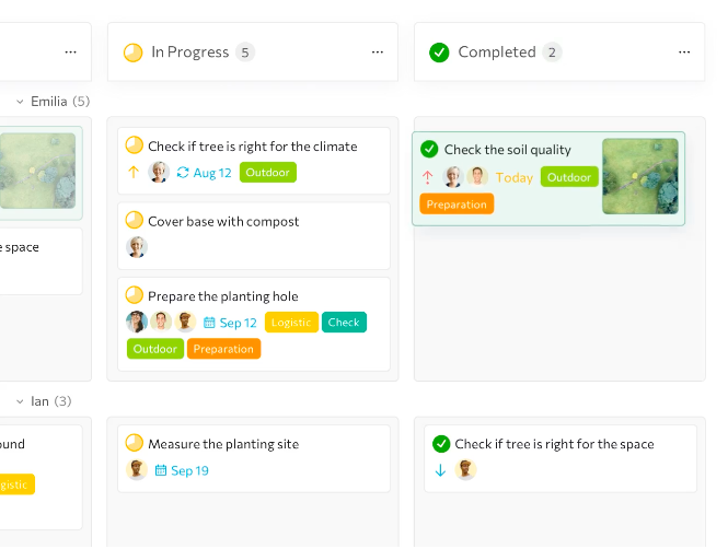 Quire dashboard