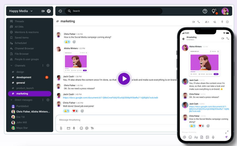 Download Threads — A Slack replacement designed for makers